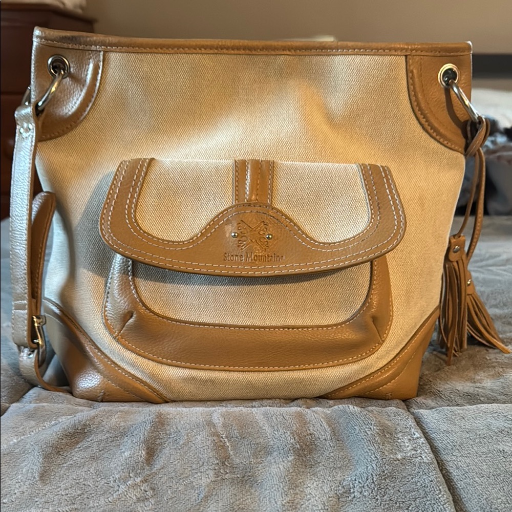 Stone Mountain Accessories Tan and Cream Women's Bag